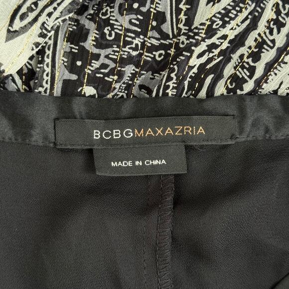 Y2k BCBG black layered patchwork midi skirt - Picture 2 of 4